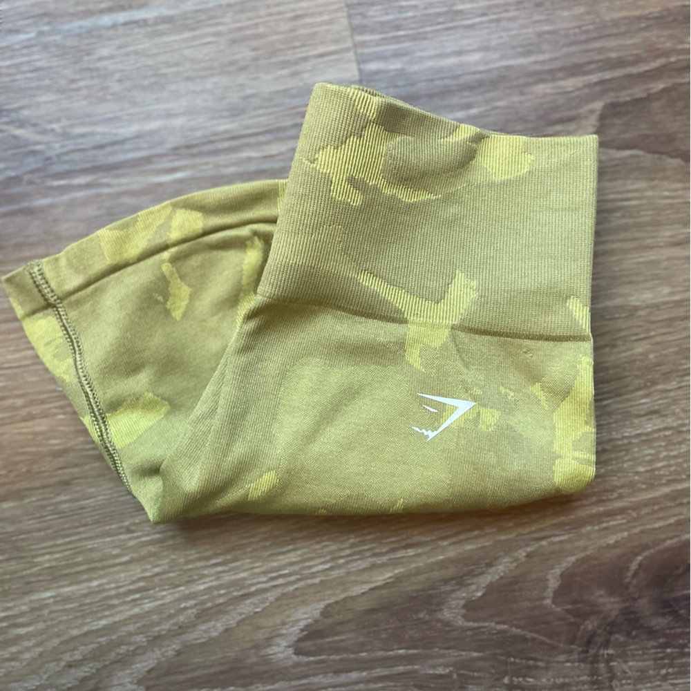 Gymshark Olive Green Camo Leggings
